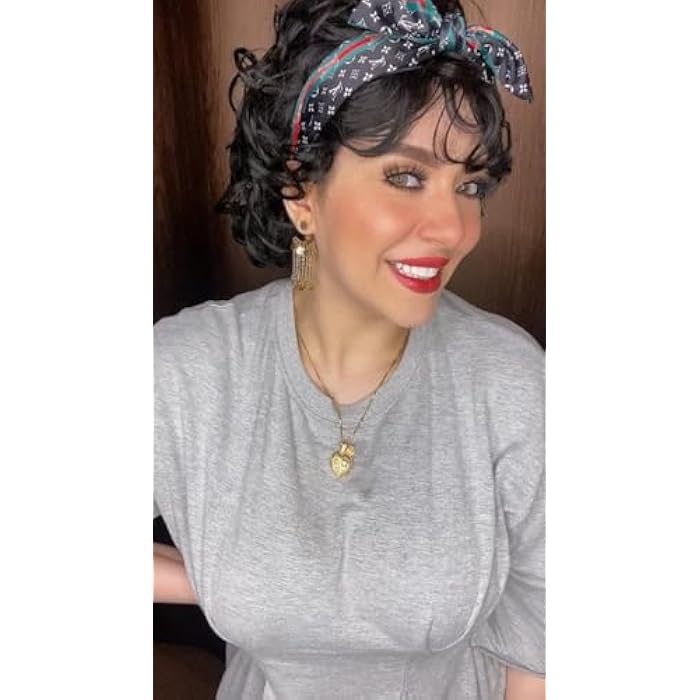 DILLARDS Luxury Black Curly Wig, Short Length Style with Natural Looking Waves, Heat Resistant Synthetic Hair for Cosplay and Daily Wear - Image 4